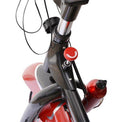 Spin Bike Indoor Allenamento Aerobico con Display a LED Nero e Rosso 