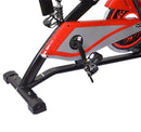 Spin Bike Indoor Allenamento Aerobico con Display a LED Nero e Rosso 