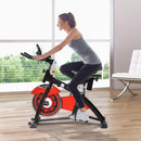 Spin Bike Indoor Allenamento Aerobico con Display a LED Nero e Rosso 