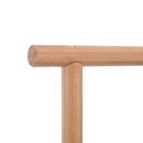 Stender Appendiabiti con Binario Porta Abiti e Ripiano Porta Borse Scarpe in Bambù 80x45x150 cm 