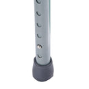 Sedia WC Altezza Regolabile in Tubi di Ferro Grigio 53.3x56.5x60-74.5 cm 