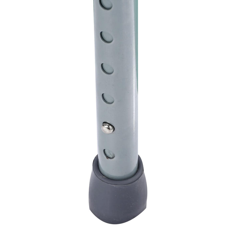 Sedia WC Altezza Regolabile in Tubi di Ferro Grigio 53.3x56.5x60-74.5 cm 