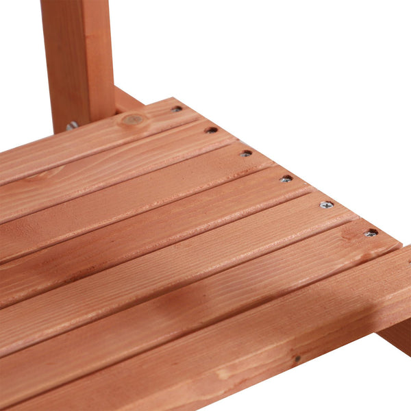 Tavolino da Giardino in Legno con Due Ripiani 50x50x60 cm prezzo