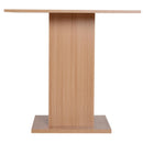 Tavolo da Pranzo Design Moderno in Legno 80x80x76.5 cm 