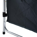 Tavolino da Campeggio Pieghevole con Ripiano Portavivande in Alluminio Bianco 