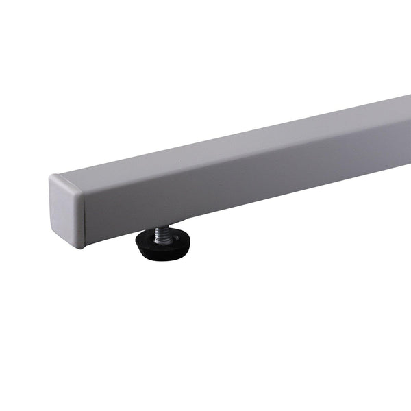 online Tavolino Laterale da Letto Divano Poltrona con Piano in Vetro Temperato e 4 Piedini Metallo bianco 40x30x45 cm