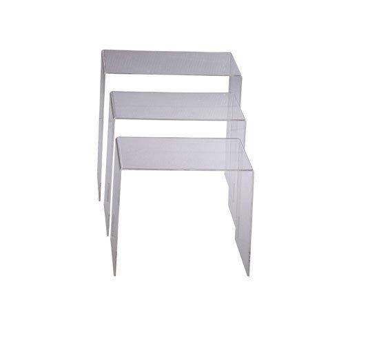 Set 3 Tavolini da Salotto in Plexiglass sconto