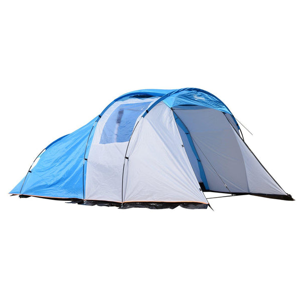 sconto Tenda da Campeggio Impermeabile per 4 Persone 375x240x150 cm