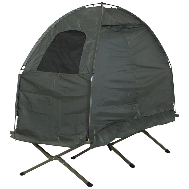 Tenda da Campeggio Singola 2 in 1 Verde 193x77x118 cm 