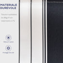 Tenda da Sole Avvolgibile a Parete Manuale a Righe Blu e bianco 2.5x2m 