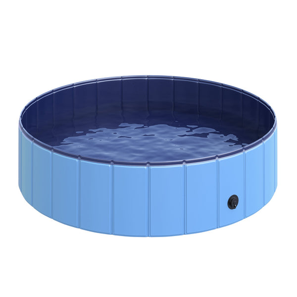 Piscina per Animali Domestici in Plastica Bordo Stabile 120x30 cm Blu acquista