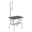 Tavolo da toelettatura e tosatura cani gatti con cestino 91.5x61.5x77 cm 