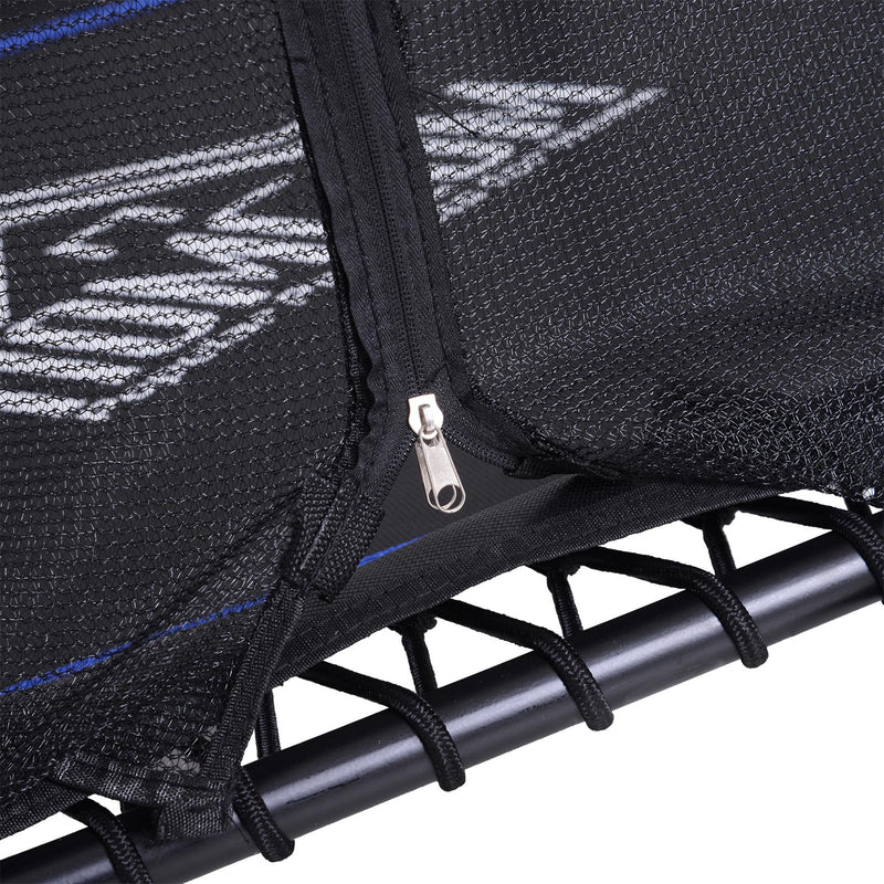 Trampolino Tappeto Elastico per Bambini Ø155x122.5 cm con Rete di Sicurezza Nero e Blu 