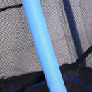 Trampolino Tappeto Elastico per Bambini Ø155x122.5 cm con Rete di Sicurezza Nero e Blu 