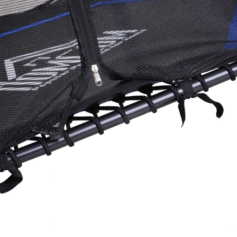 Trampolino Tappeto Elastico per Bambini Ø155x122.5 cm con Rete di Sicurezza Nero e Blu 