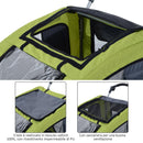 Rimorchio per Cani Verde 130x90x110 cm 