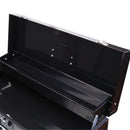 Cassetta Porta Attrezzi da Officina in Metallo Nero 54x22x29 cm 