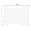 Tenda Vela da Giardino 4x6m in PE Crema 