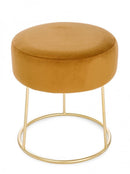 Pouf Clarissa Inca D35 in Tessuto effetto Velluto