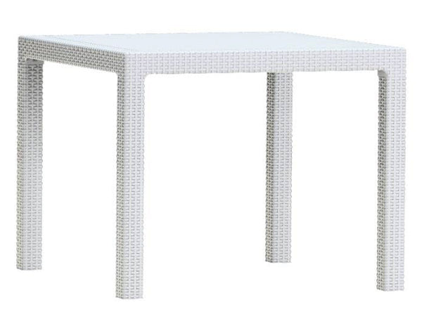 sconto Tavolo da Giardino 95x95x74,5 cm in Resina Keter Quartet Bianco