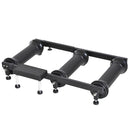 Rullo Bici Allenamento Lunghezza regolabile Nero 49x16x82-130 cm 