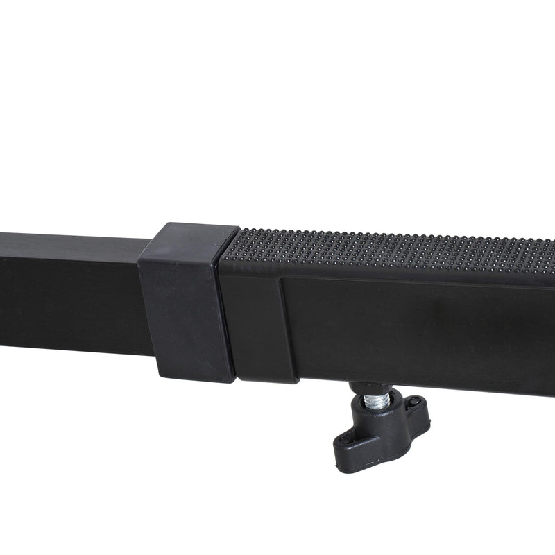 Rullo Bici Allenamento Lunghezza regolabile Nero 49x16x82-130 cm 