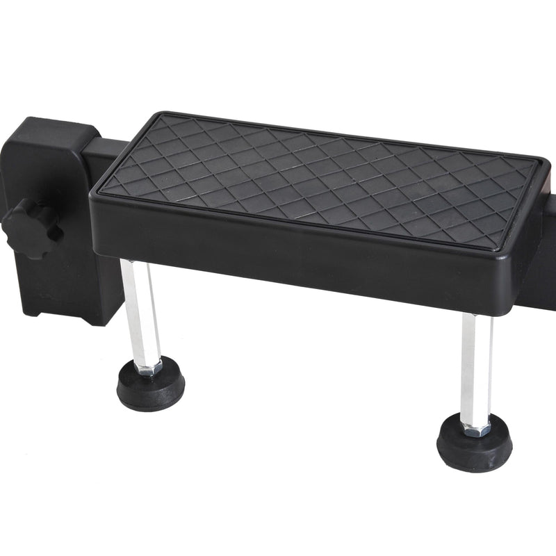 Rullo Bici Allenamento Lunghezza Regolabile Nero e Rosso 54x14.5x93-145 cm 