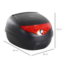 Bauletto Universale per Moto e Scooter 24L Nero 