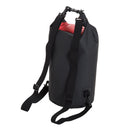 Sacca Impermeabile 20L in PVC con Custodia per Cellulare Nero e Rosso Ø25x61 cm 