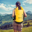 Borsa Zaino Impermeabile Multifunzionale Ideale per Outdoor Giallo 30L 