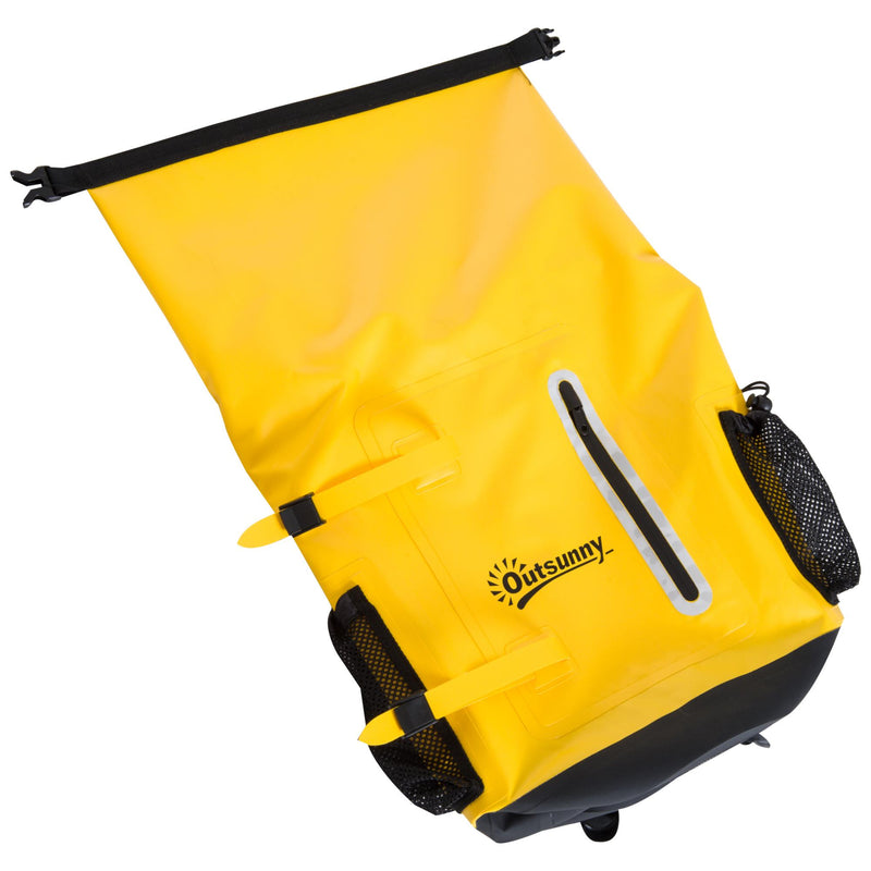 Borsa Zaino Impermeabile Multifunzionale Ideale per Outdoor Giallo 30L 