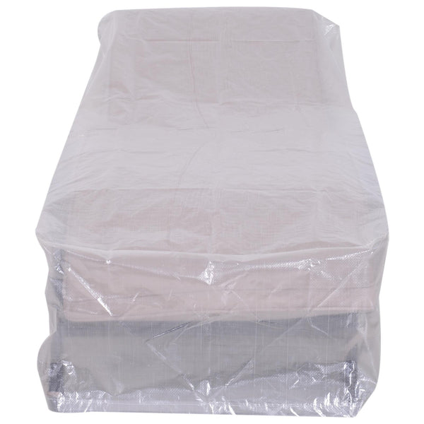 Telo Copertura per Sdraio da Giardino Impermeabile in PE Trasparente 200x75x40 cm acquista