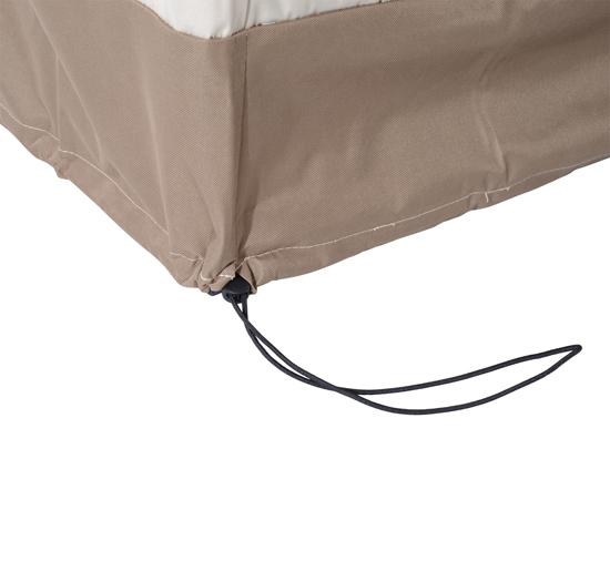 Telo Copertura per Mobili da Giardino in Tessuto Oxford Crema e Marrone 152x87x59/79 cm online