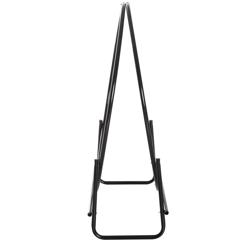 Porta Legna Design Cerchio da Interno in Ferro Nero 102x40x114 cm 