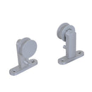 Kit Binario per Porta Scorrevole in Lega d'Alluminio 200x3.15x2.5 cm 