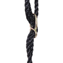 Altalena a Nido Rotonda per Bambini Nero e Blu Dimetro 60 cm 