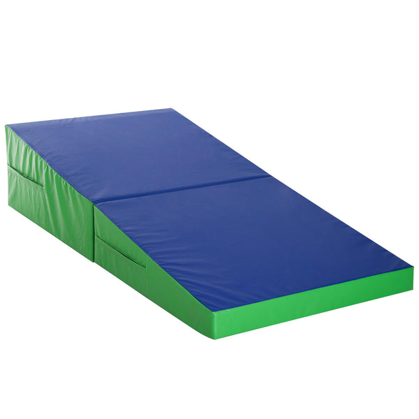 prezzo Materasso Training Pieghevole per Fitness Ginnastica Artistica Blu verde 180x90x40 cm