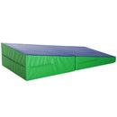 Materasso Training Pieghevole per Fitness Ginnastica Artistica Blu verde 180x90x40 cm 