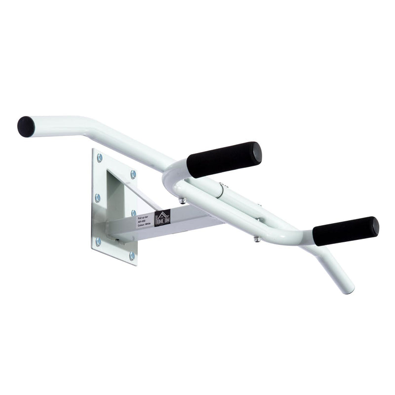 Barra Trazioni da Muro e Parete Multifunzionale 118x44x20 cm Bianco 