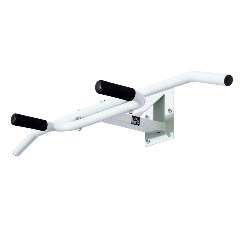 Barra Trazioni da Muro e Parete Multifunzionale 118x44x20 cm Bianco 