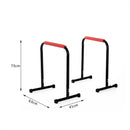 Parallele Fitness per il Potenziamento e la Tonificazione Muscolare in Tubi d'Acciaio Altezza 73 cm 