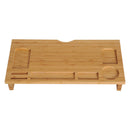 Supporto per Monitor PC in Bambù Naturale 60x30x8.5 cm 