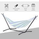 Supporto Struttura Portante per Amaca Regolabile Max 150Kg Nero 280x120x110 cm 