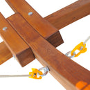 Amaca in Tessuto a Righe Colorato con Supporto in Legno 3.15x1x1.1m 