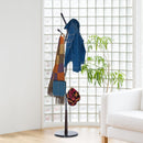 Appendiabiti da Terra Attaccapanni Modello Albero con Foglie 185 cm Nero 