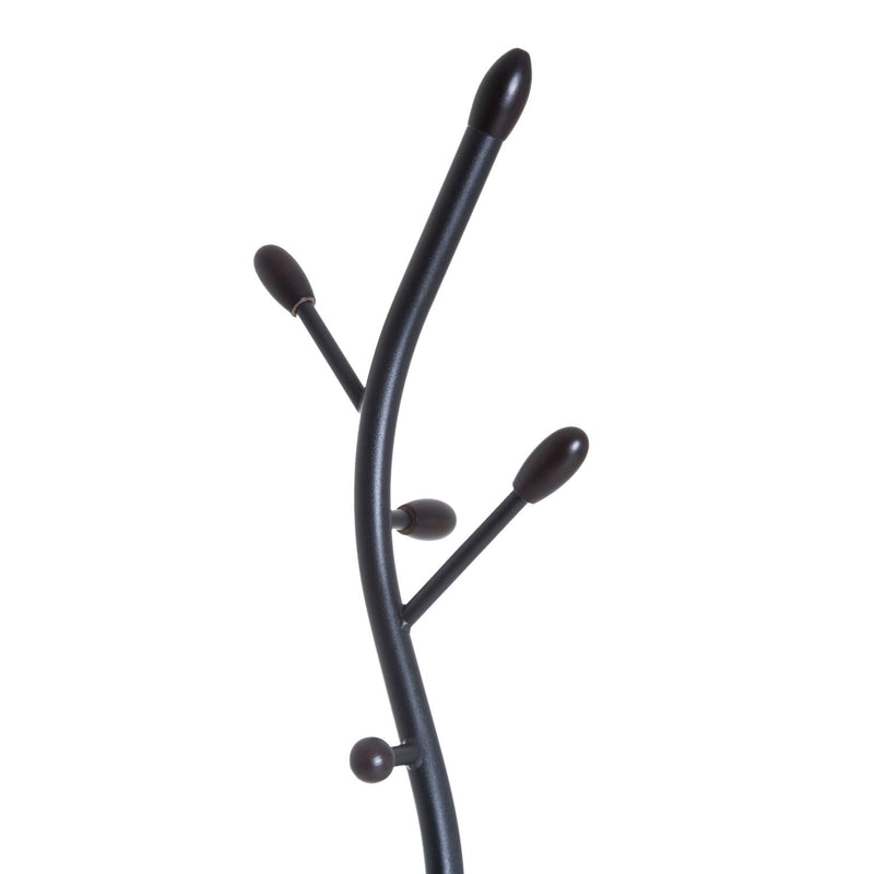 Appendiabiti da Terra Attaccapanni Modello Albero con Foglie 185 cm Nero 