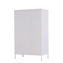 Archivio da Ufficio 3 Ripiani in Metallo Bianco 65x36x105 cm 