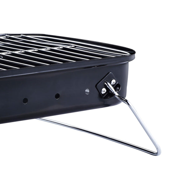 sconto Barbecue a Carbone Carbonella da Tavolo in Ferro Porcellana con Coperchio Nero