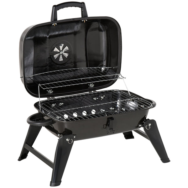 Barbecue a Carbone Carbonella Portatile Pieghevole in Ferro Nero acquista