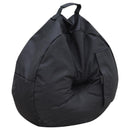 Base per Ombrellone da Giardino a Sacco Riempibile in Tessuto Oxford Nero Ø48x18 cm 